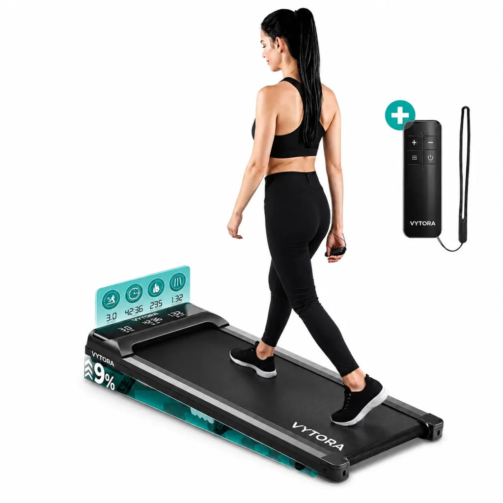 Vytora A100 Tapis de Marche Pliable 1-6 km/h Inclinaison 9% avec Télécommande