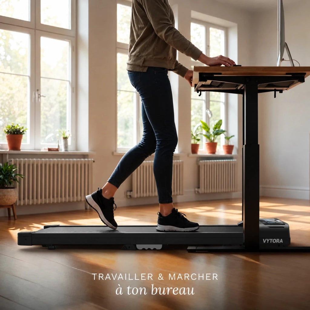 Vytora A100 Tapis de Marche Pliable 1-6 km/h Inclinaison 9% avec Télécommande