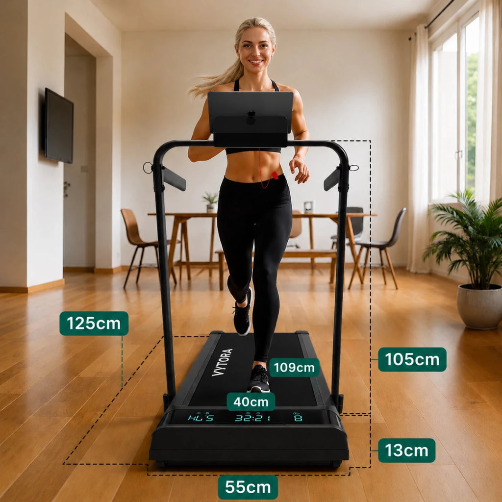 Vytora A100 PRO Tapis de Course Pliable 1-12 km/h Inclinaison 9%