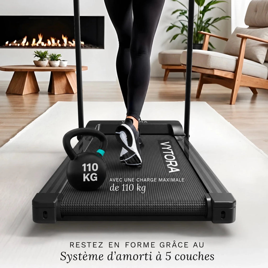 Vytora B140 Tapis de Course Pliable 1-12 km/h 12 Programmes