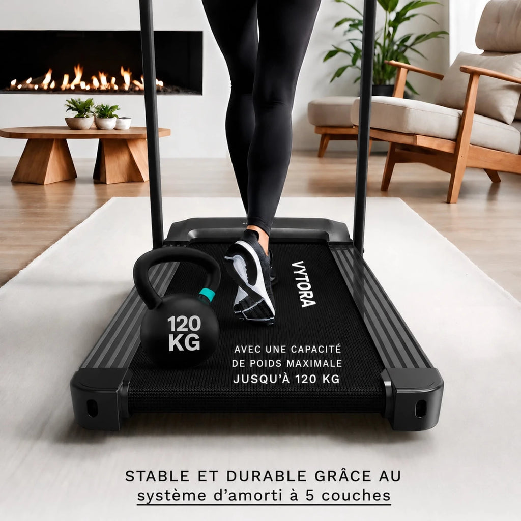 Vytora B155 Tapis de Course Pliable 1-14 km/h 12 Programmes